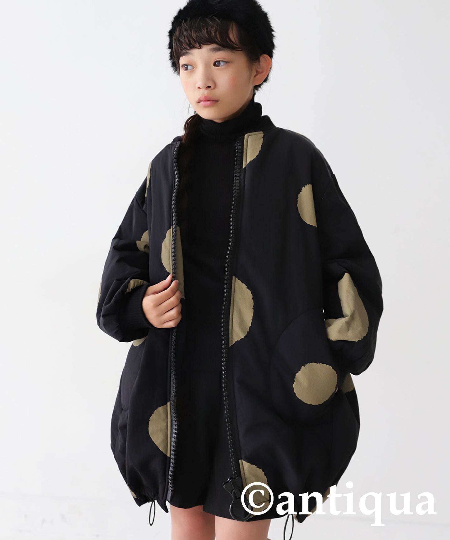 Polka Dots Nylon Coat Kids