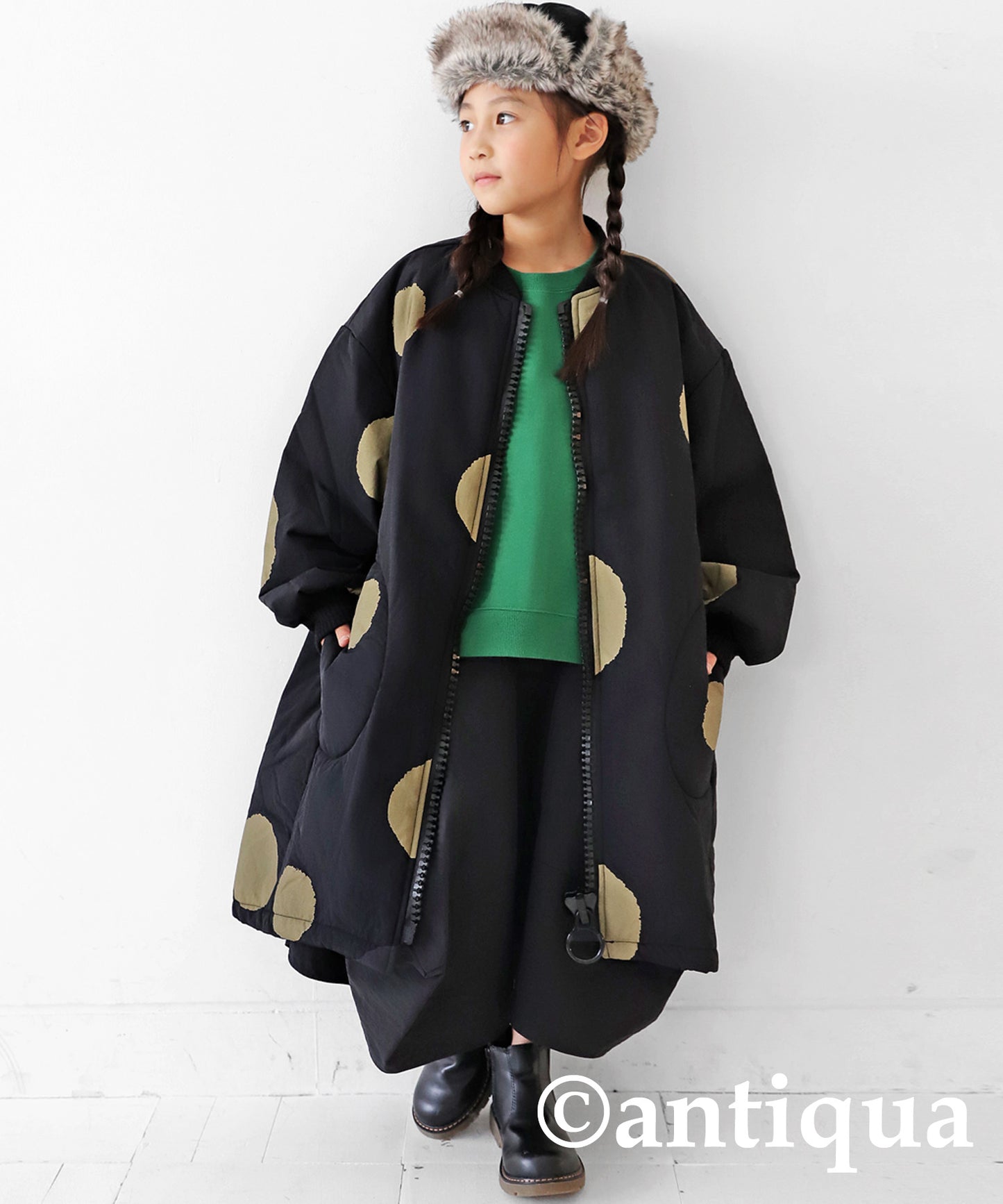 Polka Dots Nylon Coat Kids