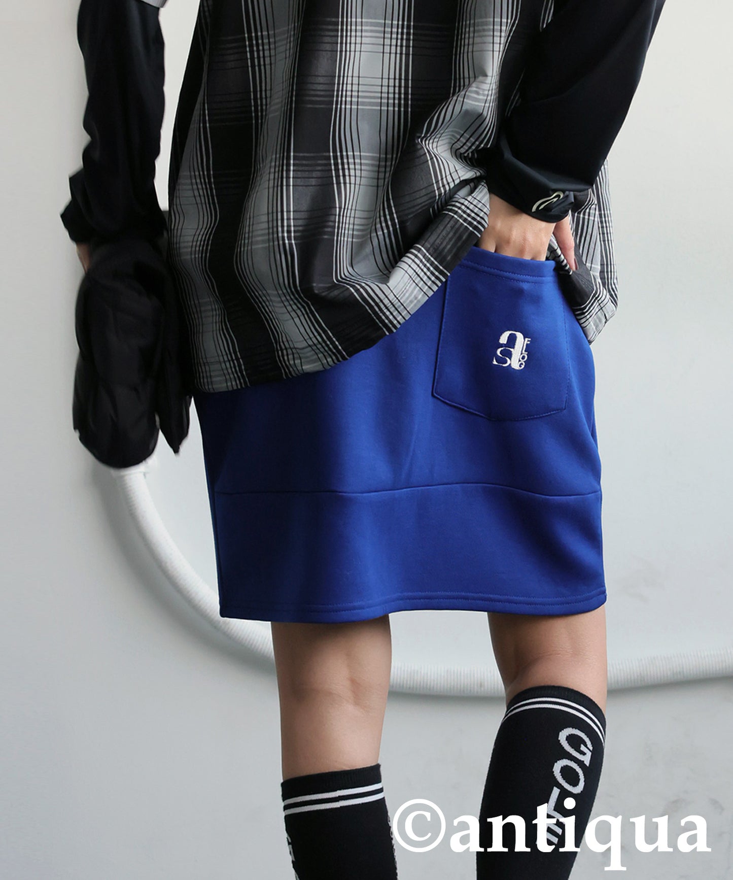 ANTIQUA GOLF×STCH Logo Color Scheme Skirt Ladies