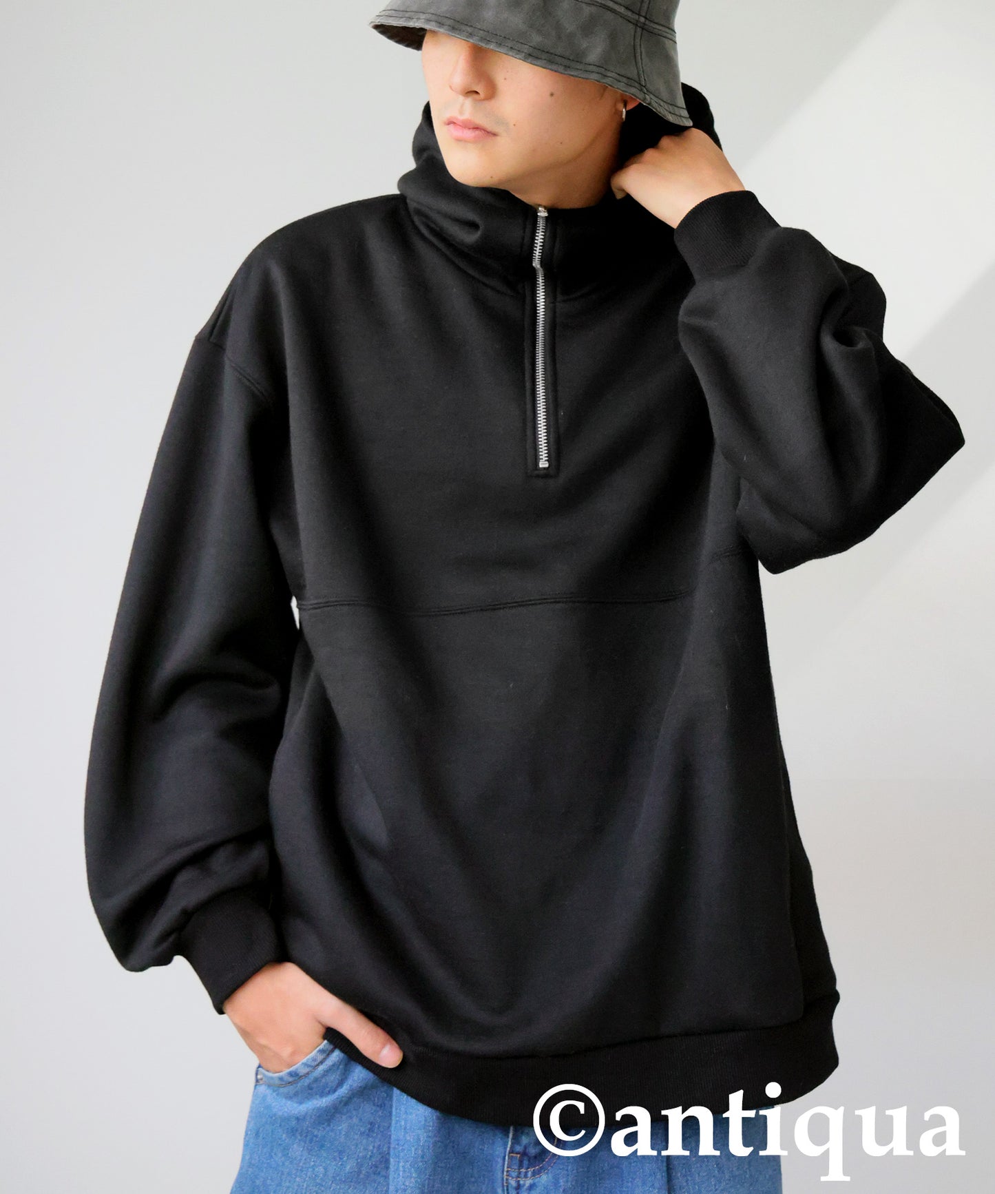 Half Zip Hoodie Men's