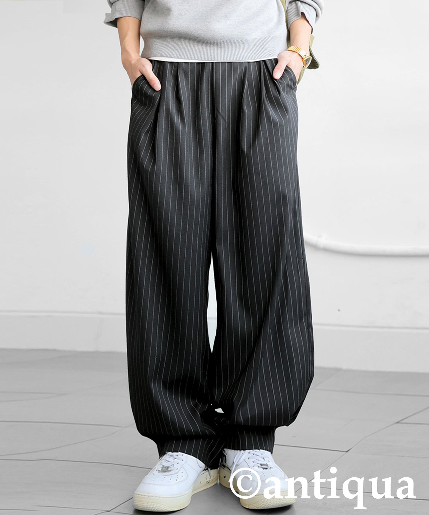 Striped Tuck Pants Men's