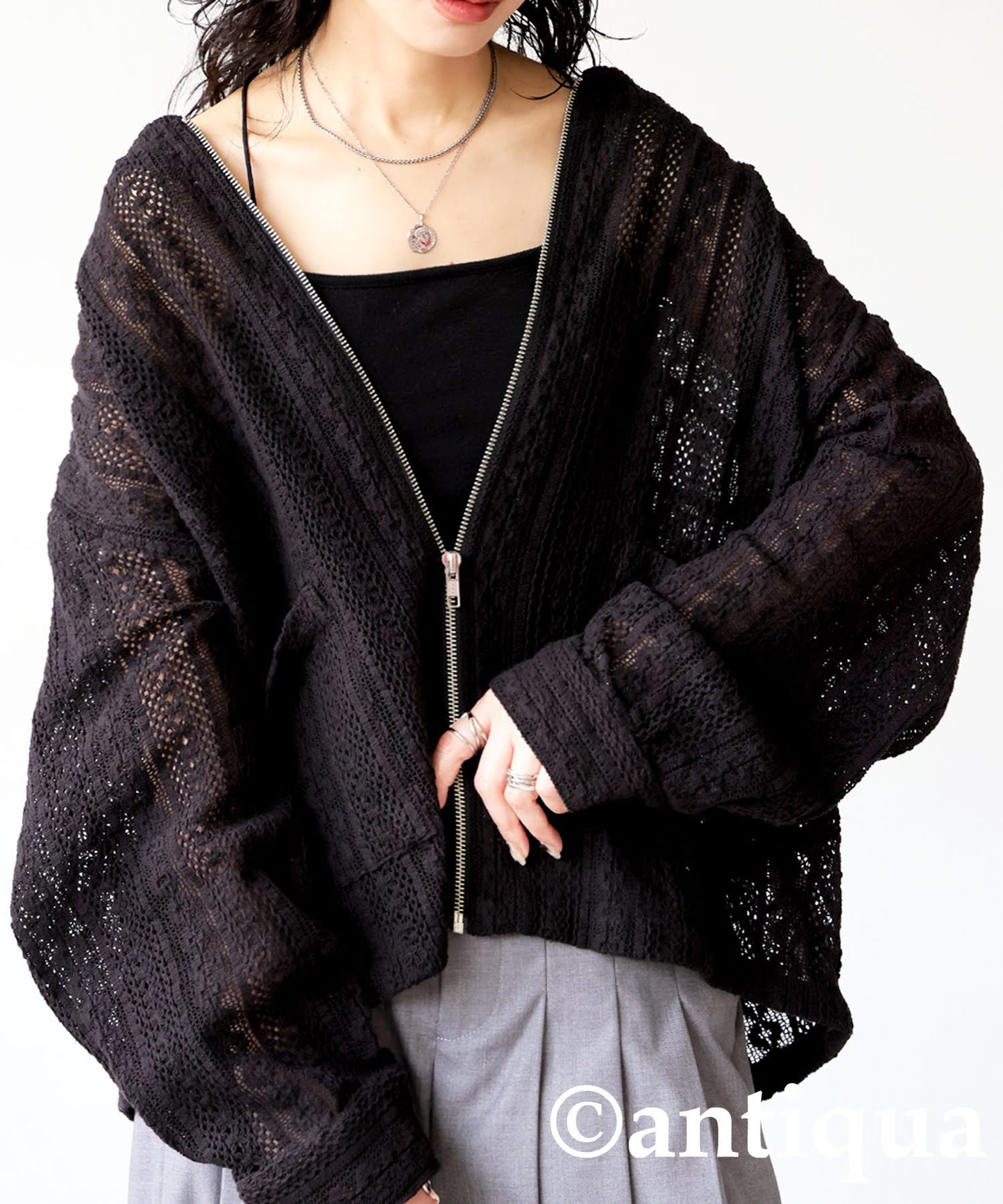 All-Lace Blouson Ladies