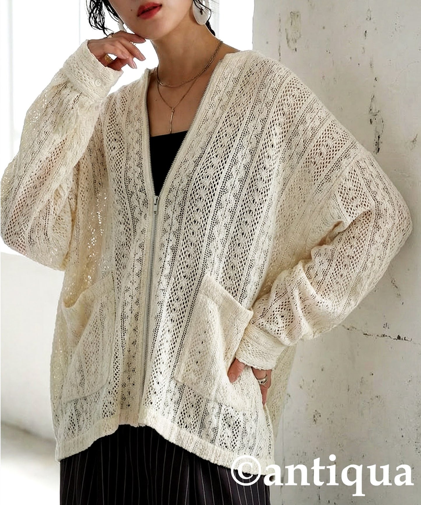 All-Lace Blouson Ladies