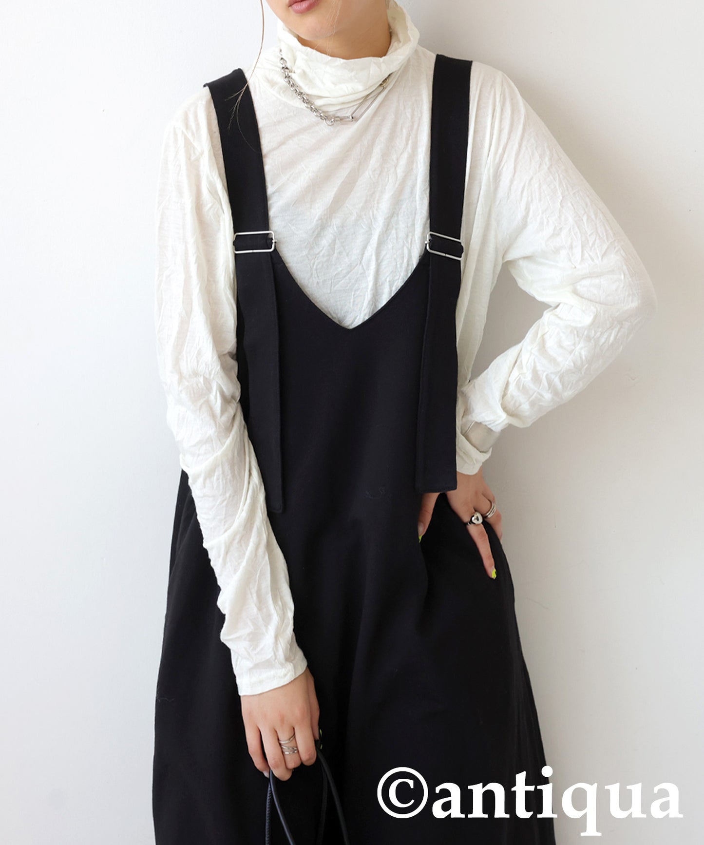 Crinkle High Neck Tops Ladies