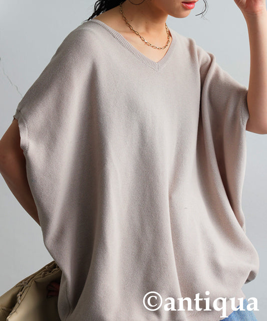 V-Neck Dolman Knit Ladies