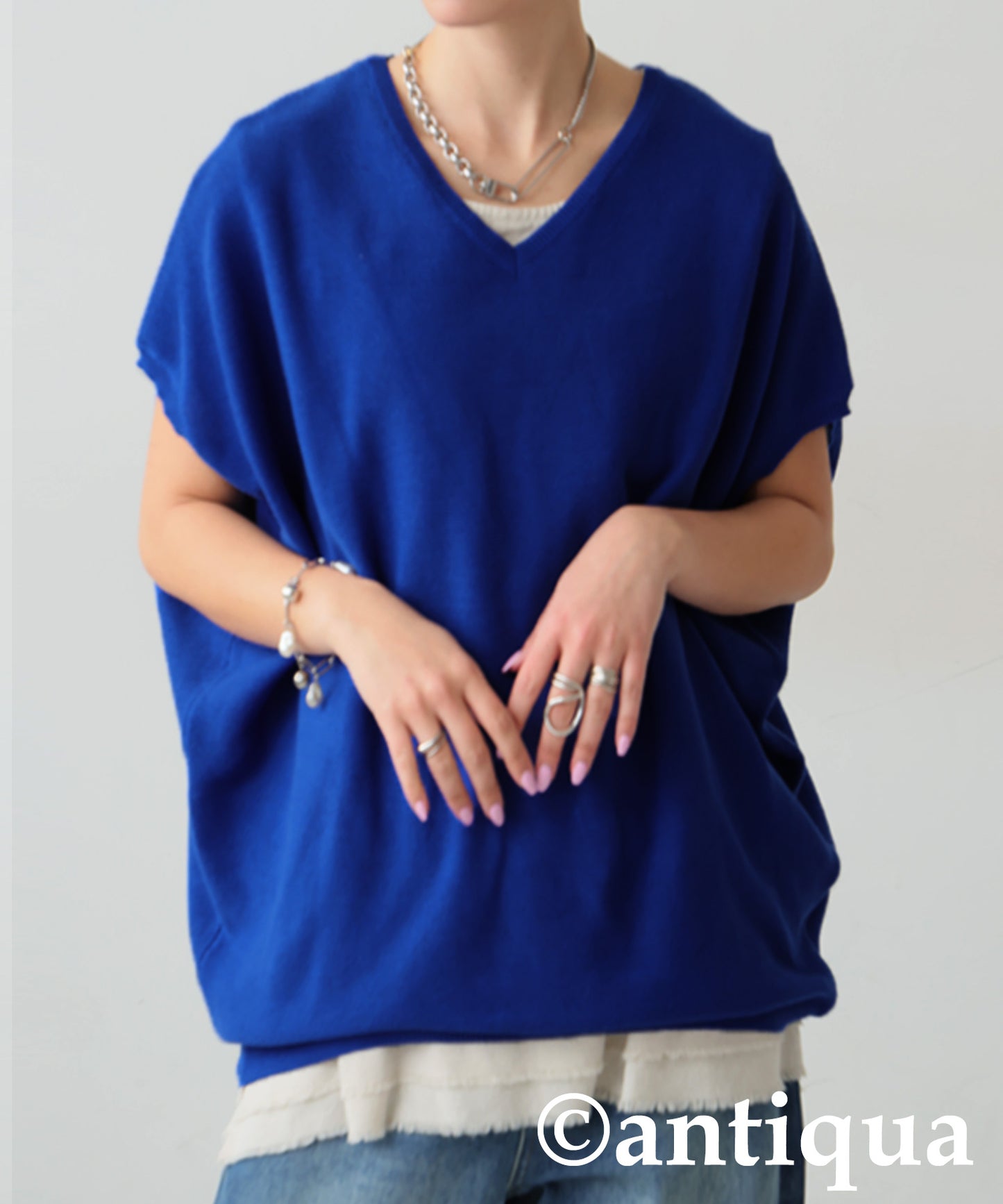 V-Neck Dolman Knit Ladies