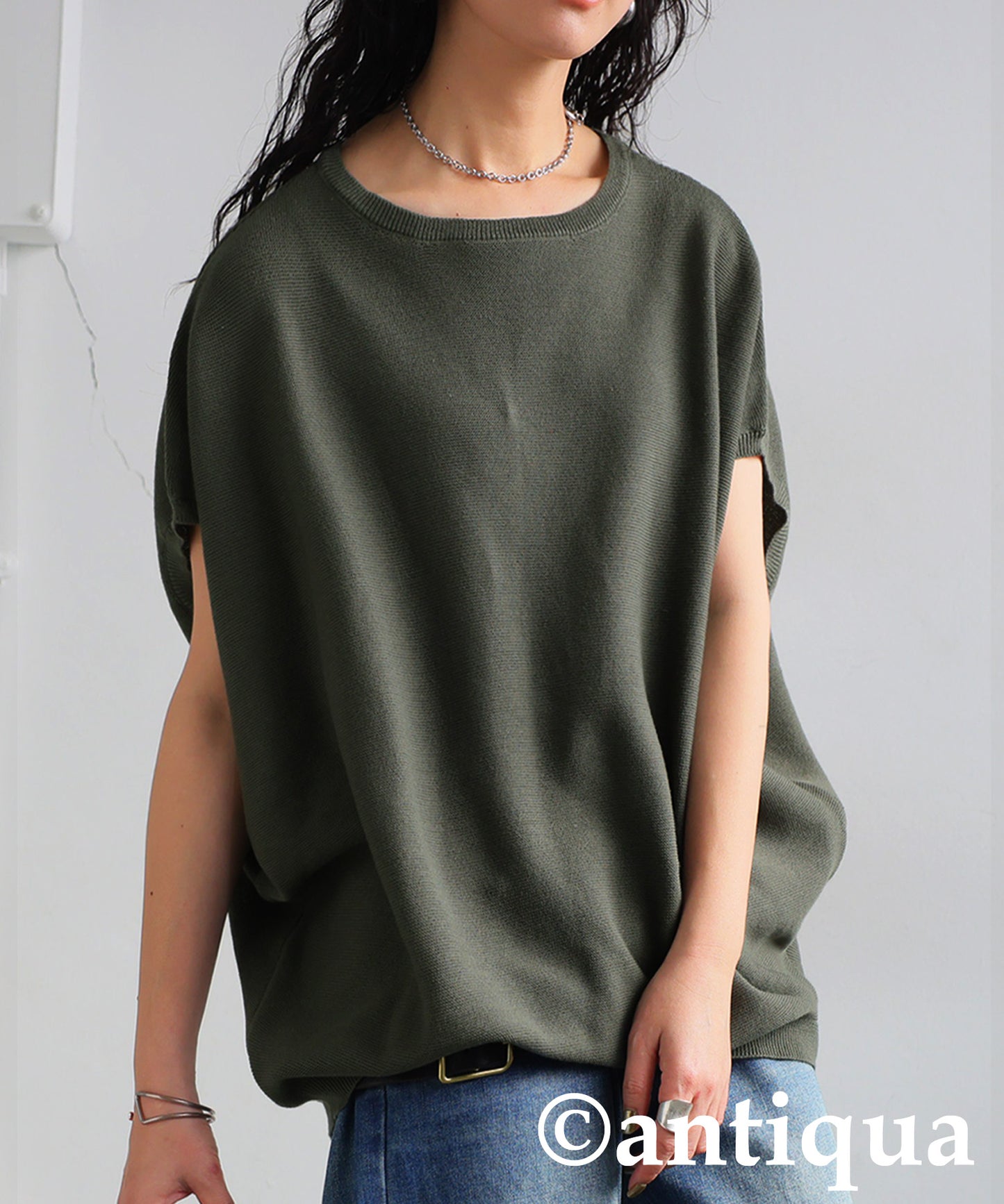 Dolman Boat-Neck Knit Ladies