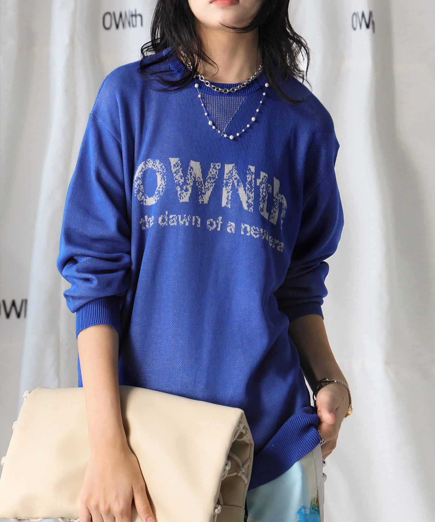 OWNth Gradient OWNth Logo Knit Tops Ladies