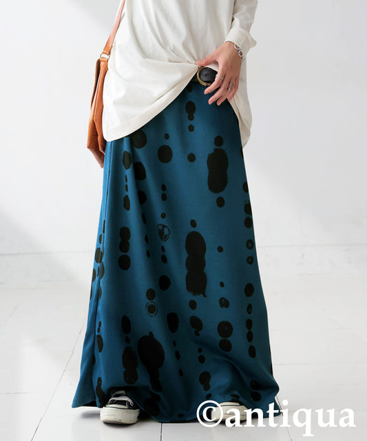 A-Line Dotted Skirt Ladies