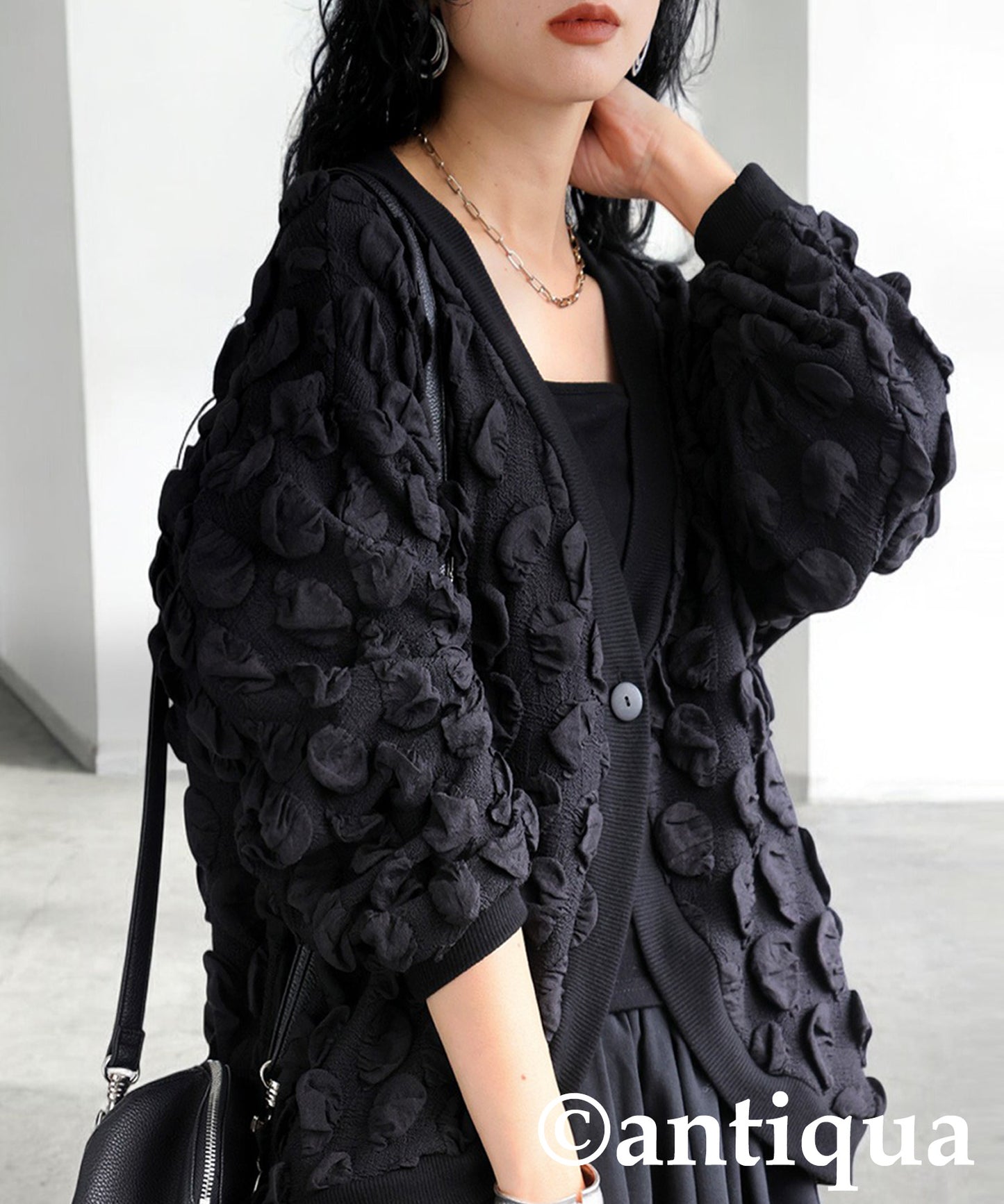 Dot Design Cardigan Ladies