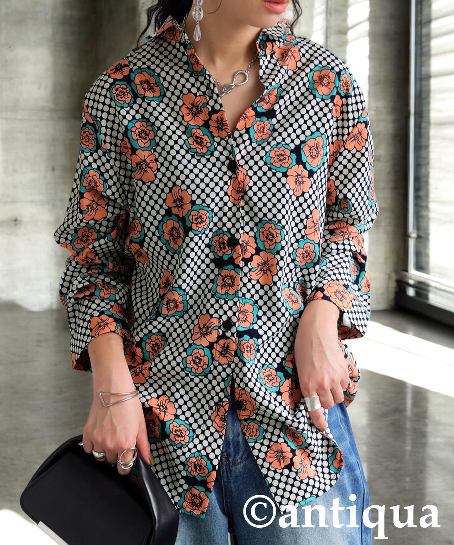 Retro Flower Shirt Ladies