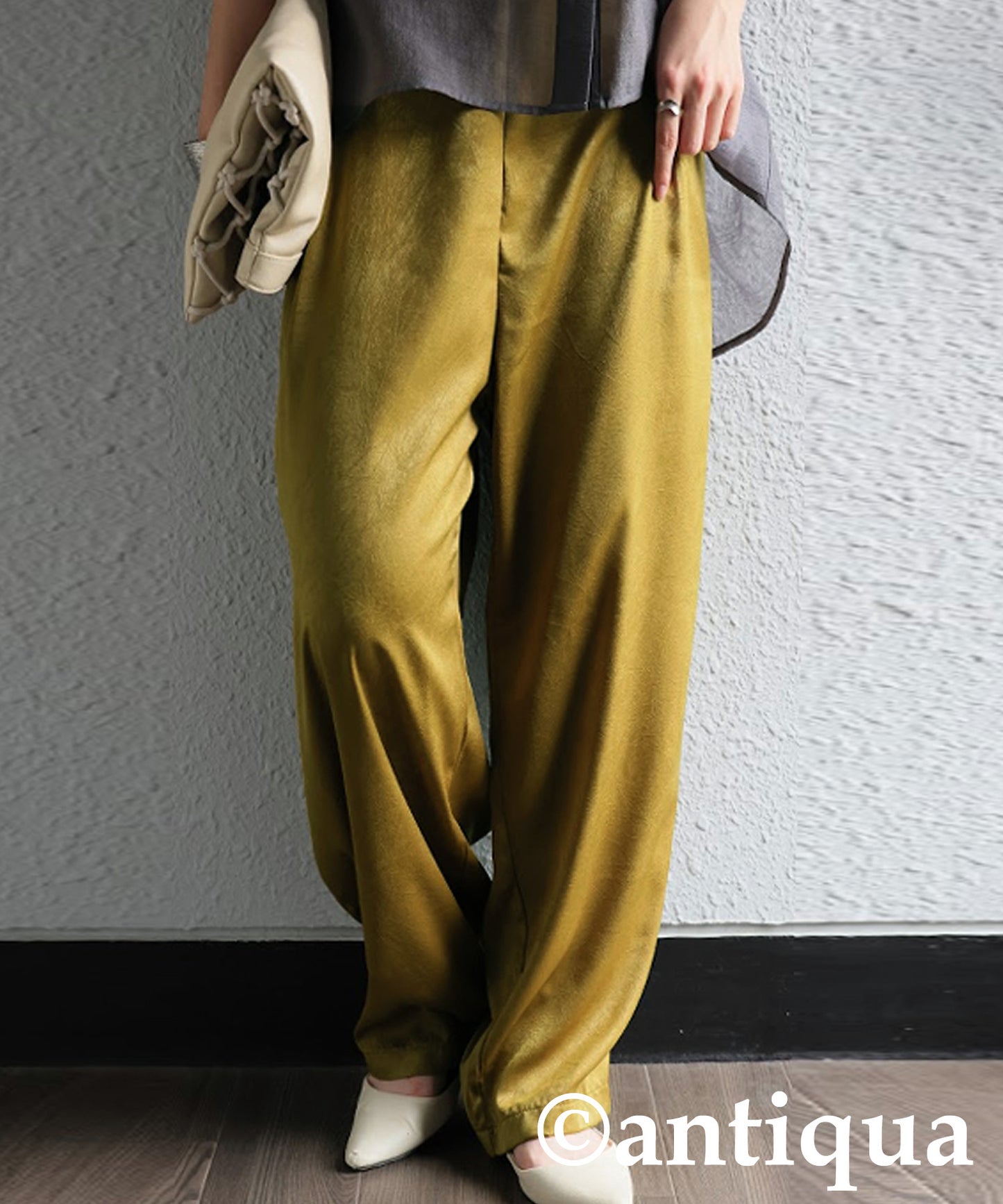 Ladies Matte Satin Pants