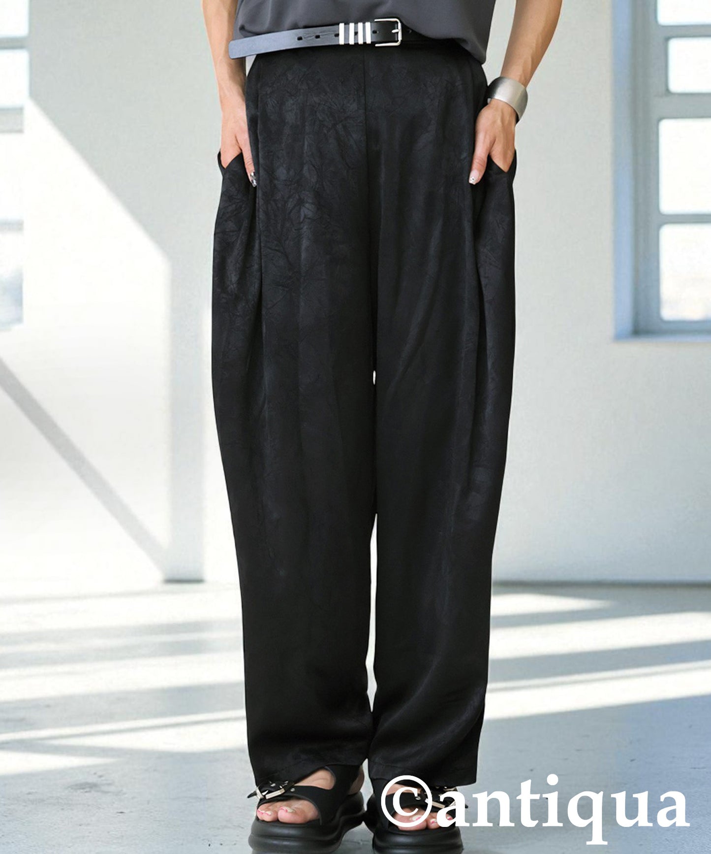 Ladies Matte Satin Pants