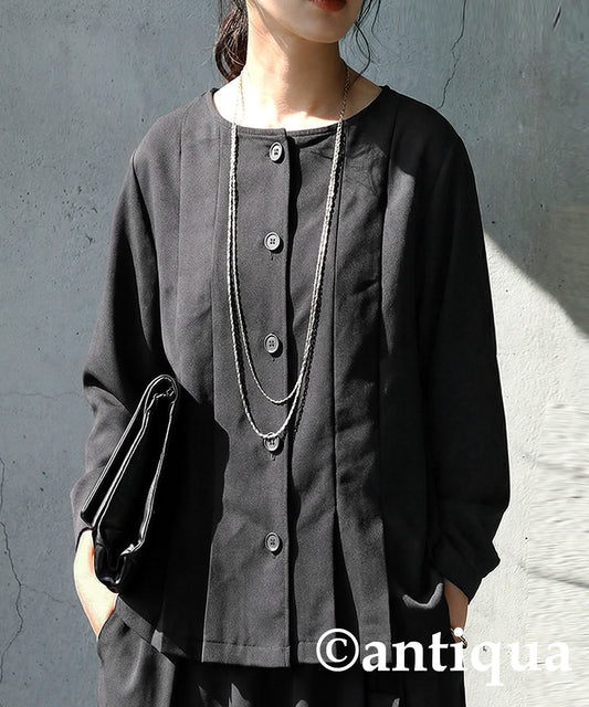 No-Collar Tuck Top Ladies