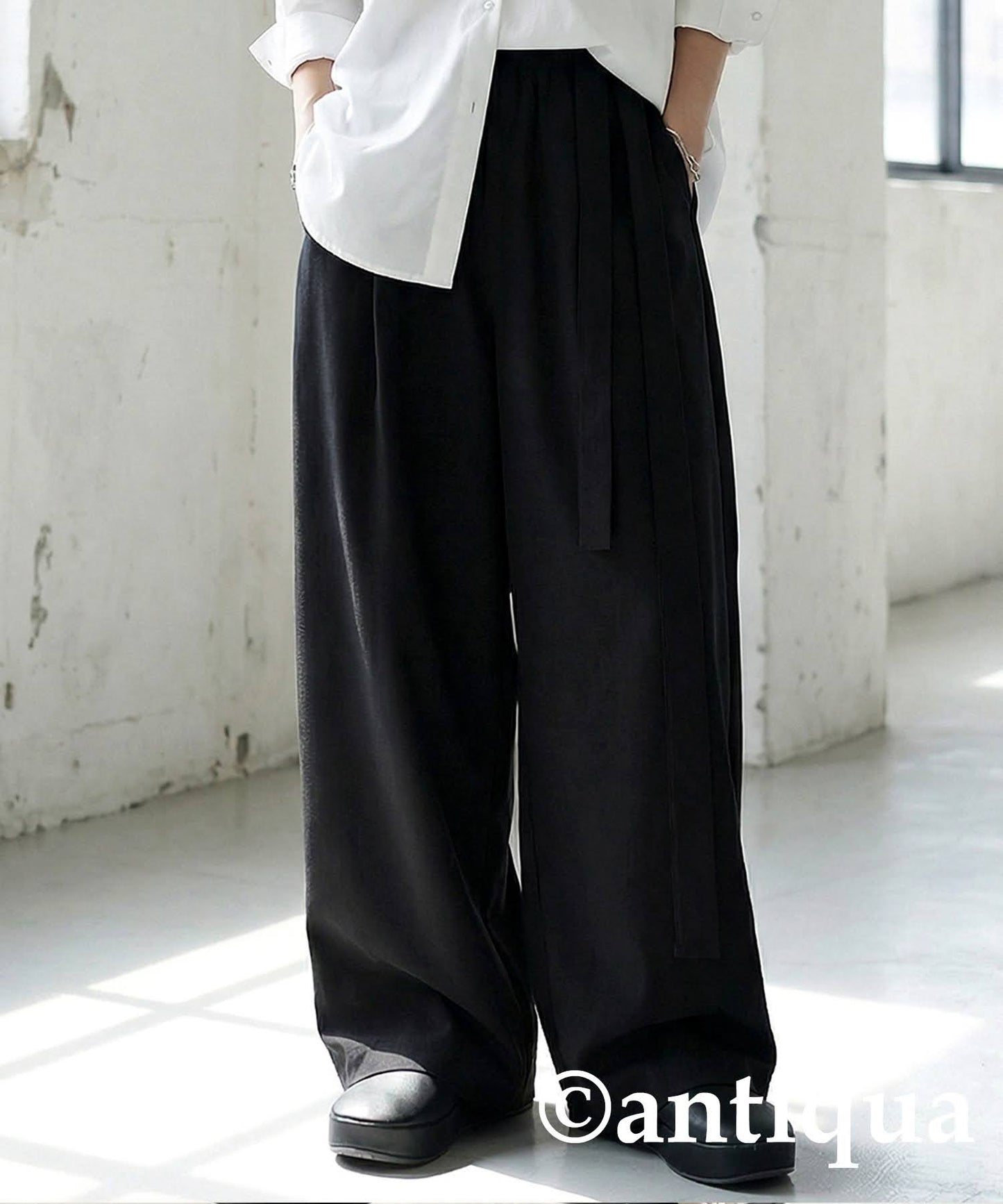 Asymmetrical Wide-Leg Pants Ladies
