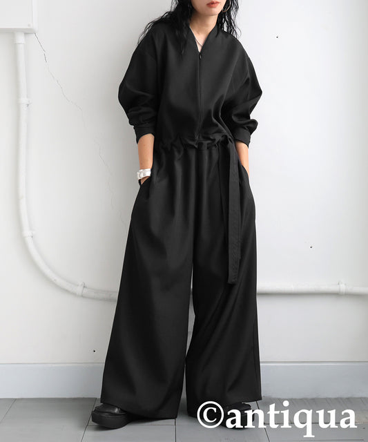 Belt Design Jumpsuit Ladies