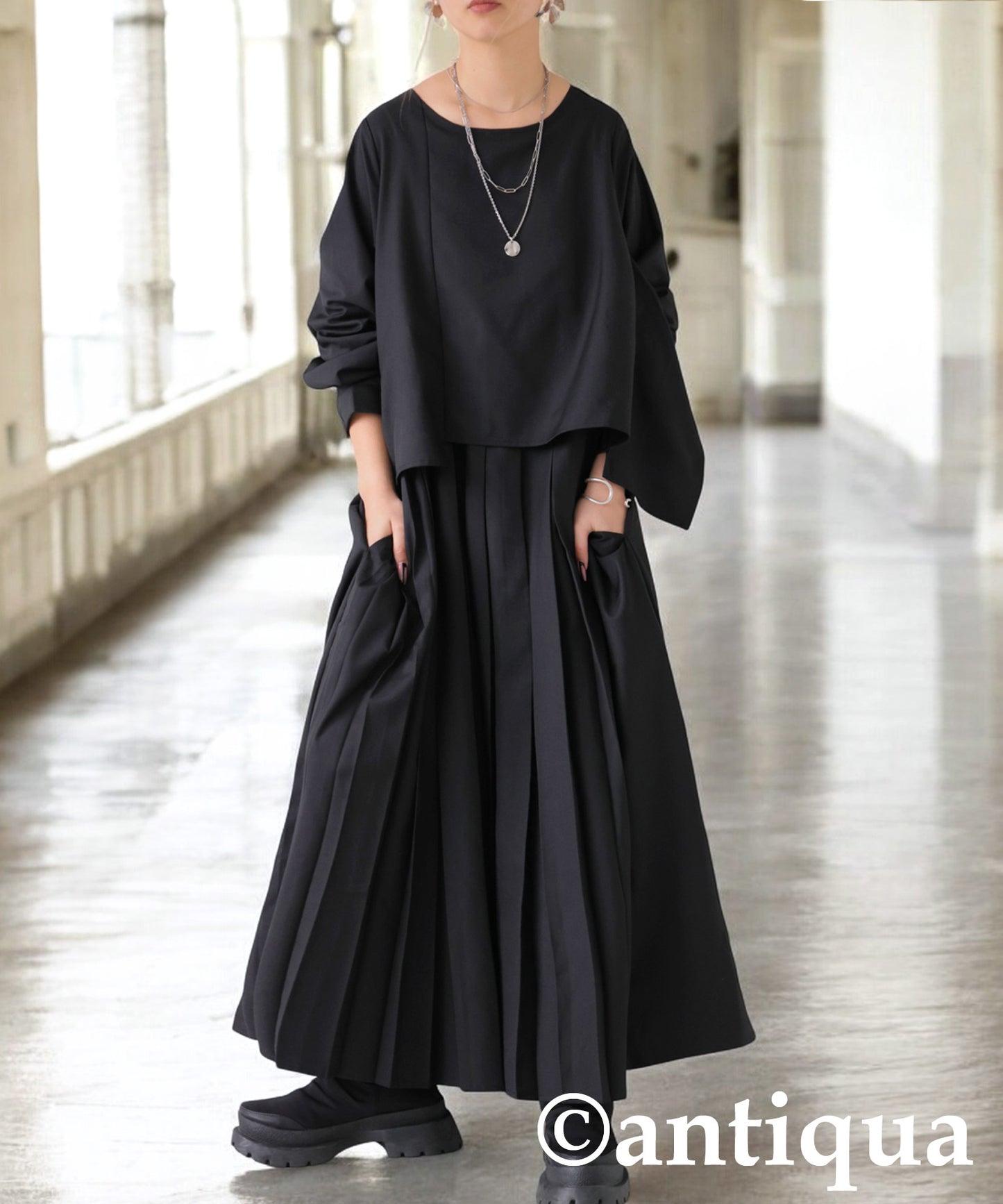 Asymmetrical Layered Dress Ladies