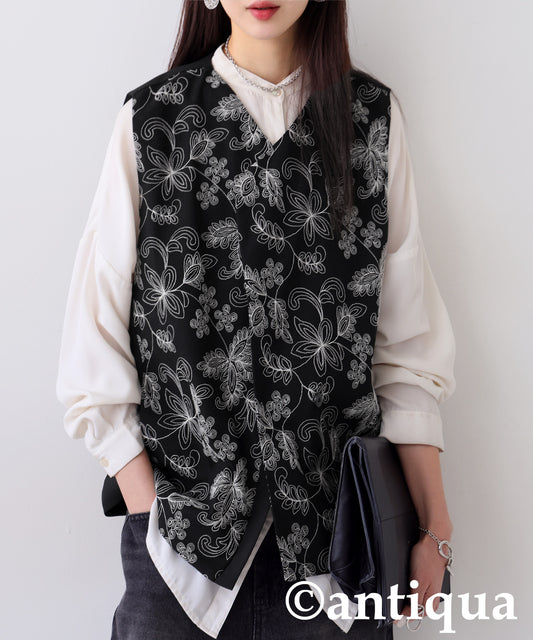 Embroidery Design Vest Ladies