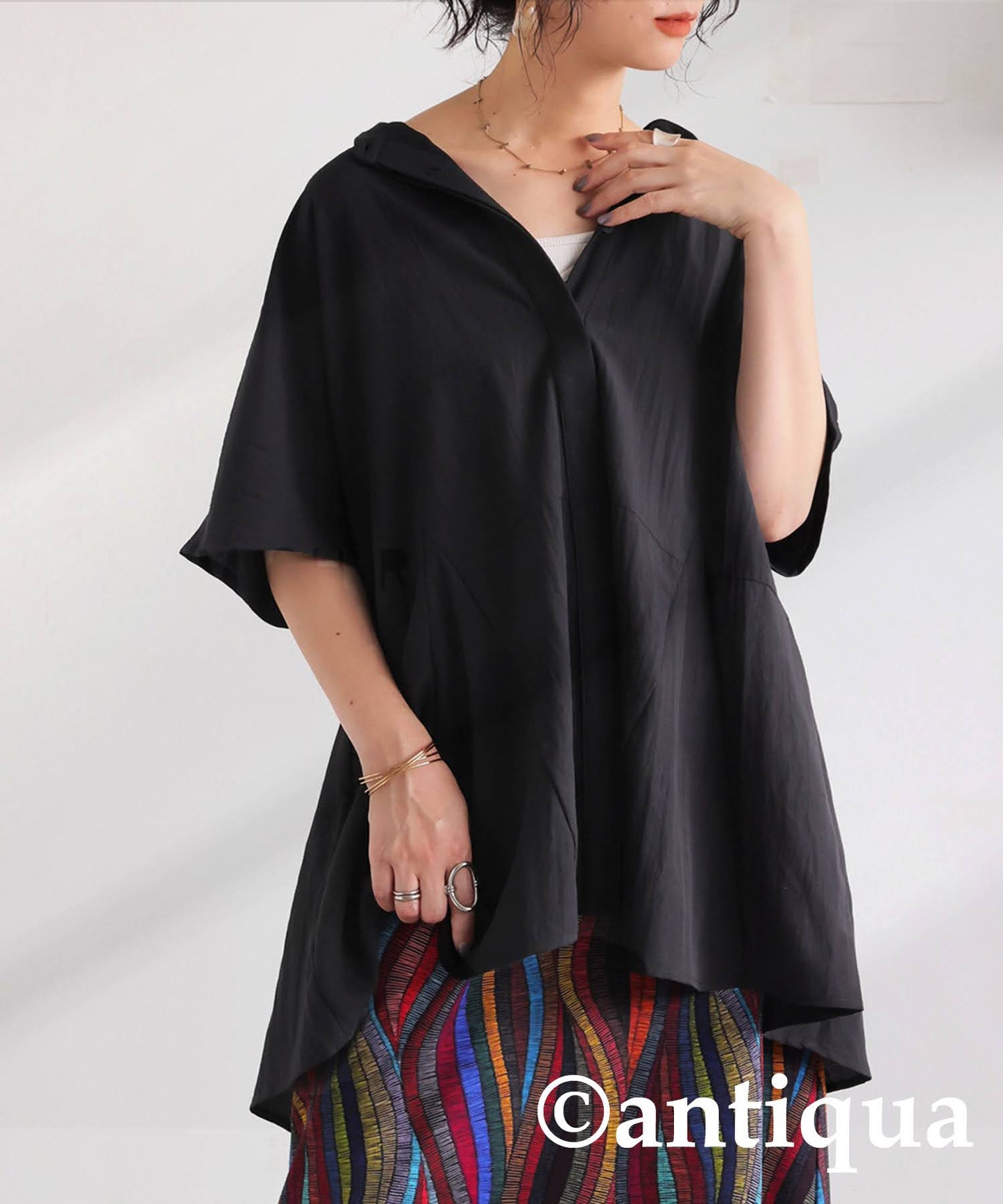 Ladies Peplum Silhouette Shirt