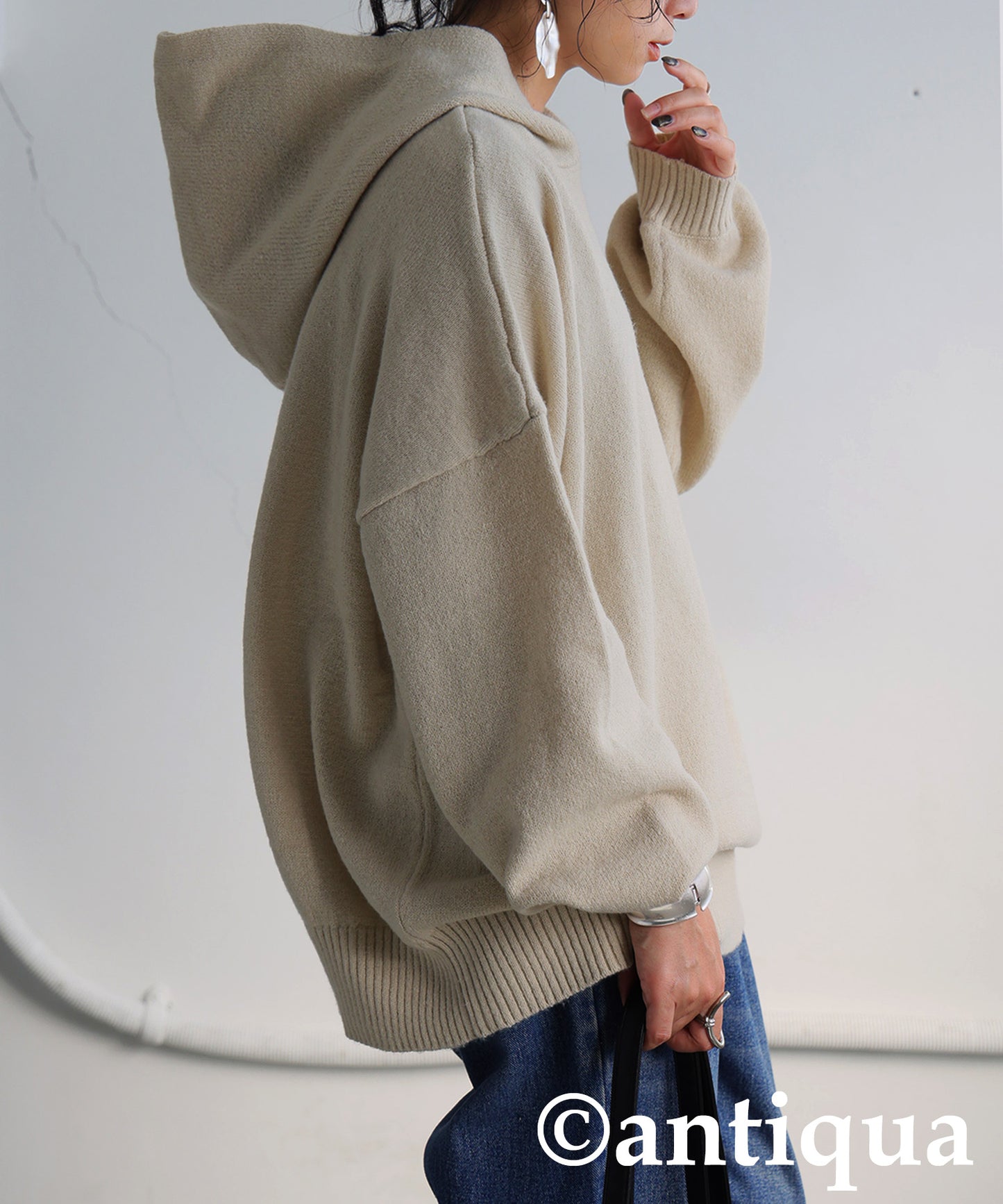 Knit Hoodie Ladies