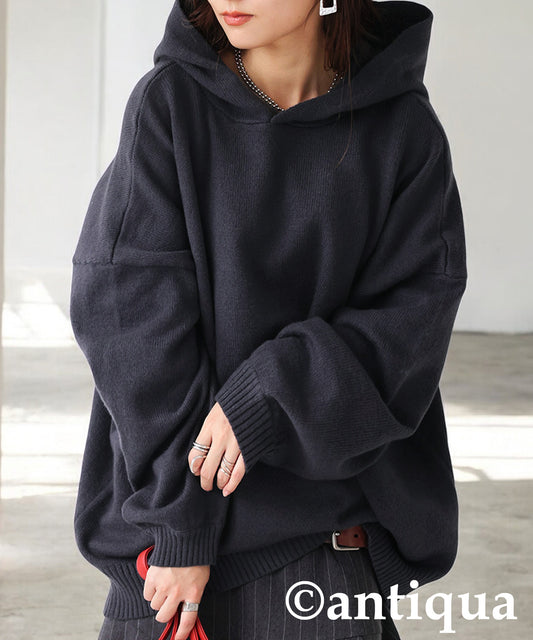 Knit Hoodie Ladies