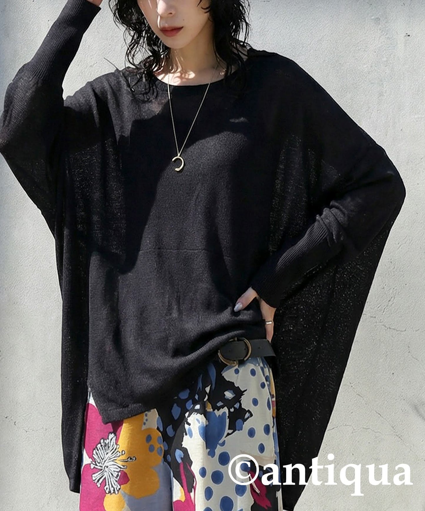 Deformed Knit Top Ladies