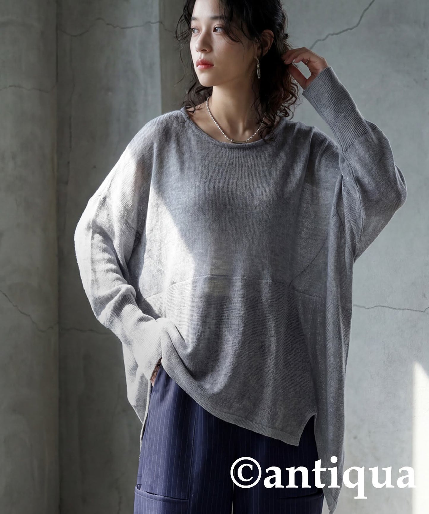 Deformed Knit Top Ladies