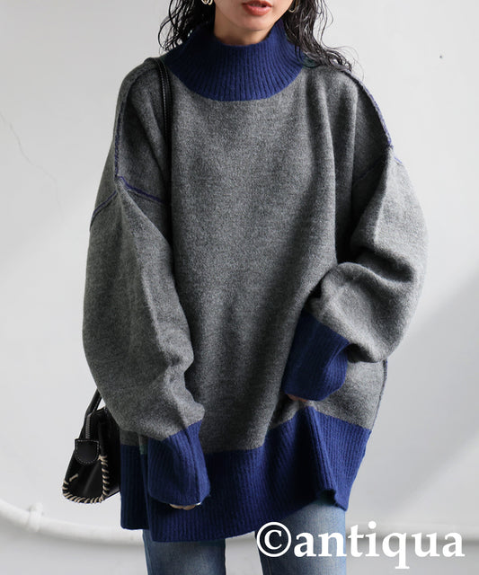 High Neck Knit Ladies