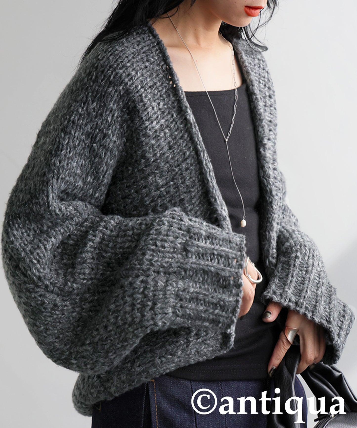 Short Knit Cardigan Ladies