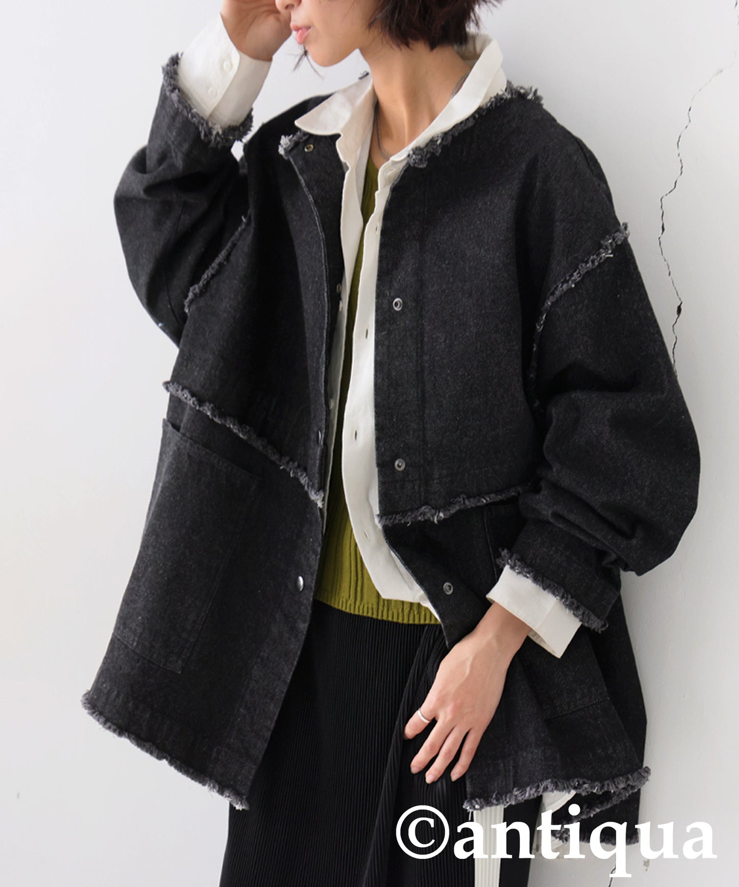 Fringe Denim Jacket Ladies