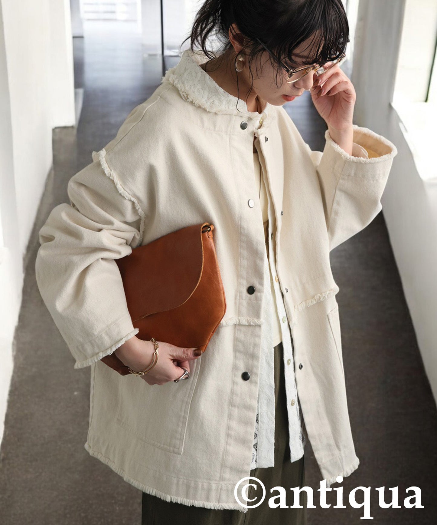 Fringe Denim Jacket Ladies