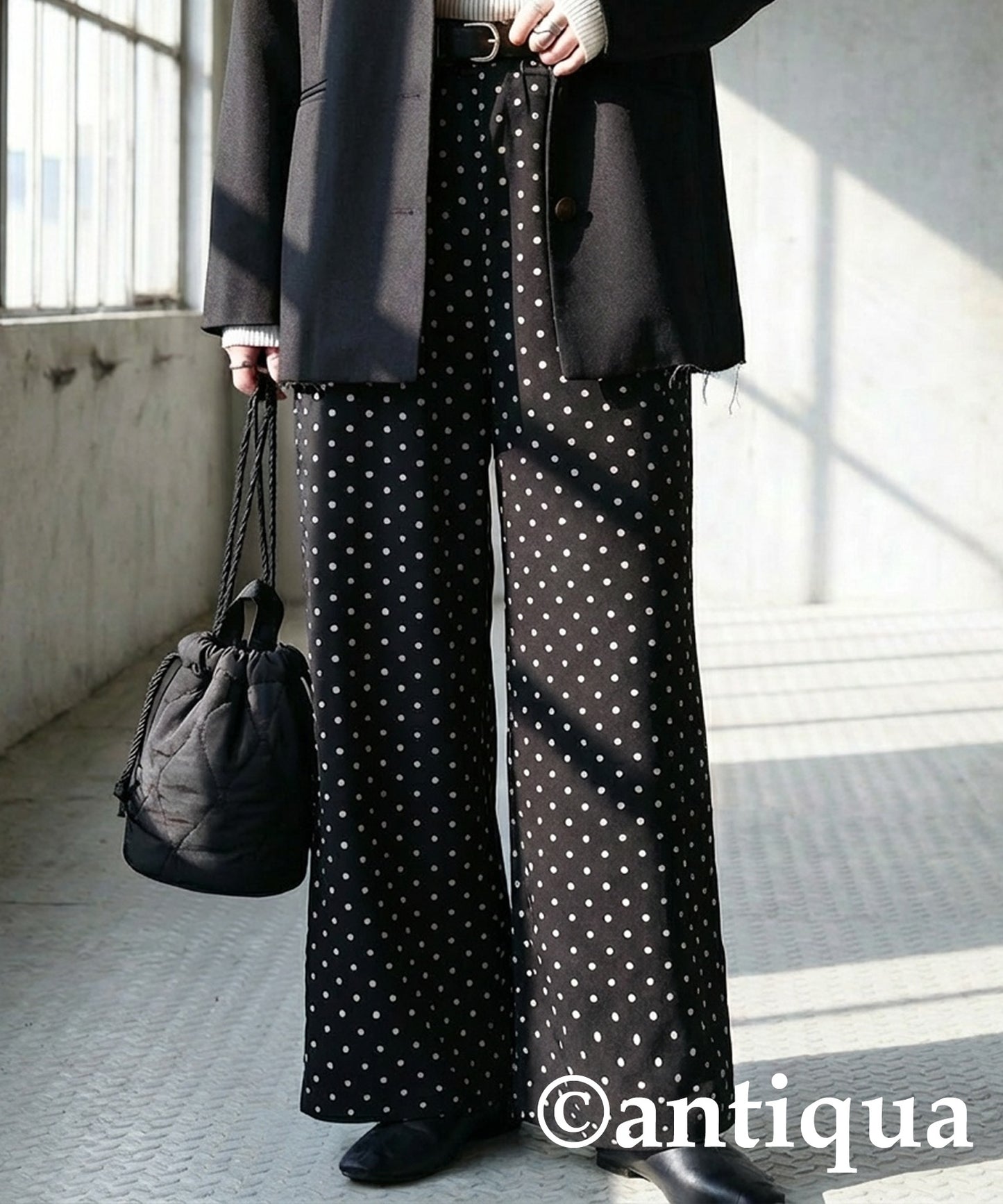 Polka Dot Wide Pants Ladies
