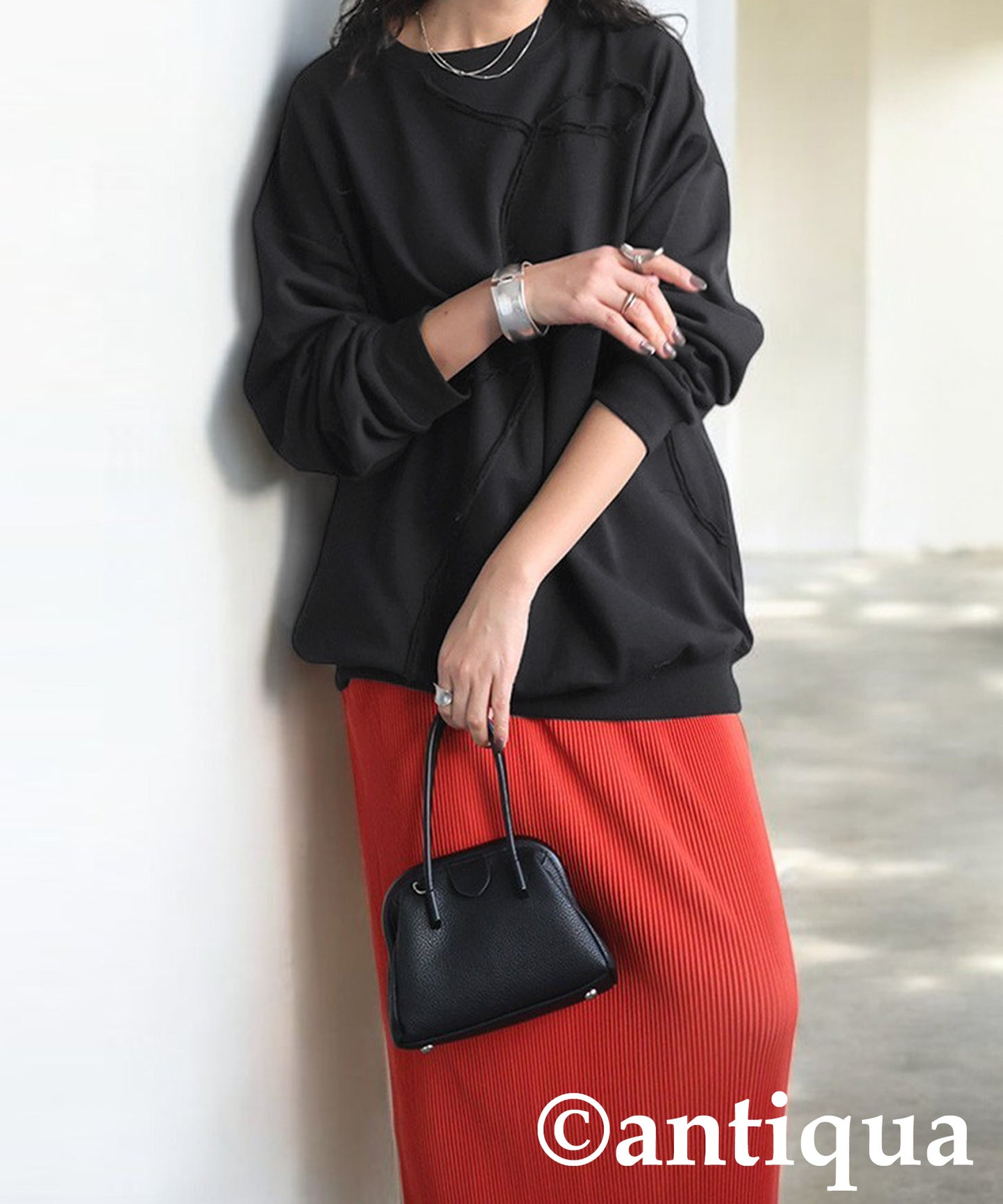 Raw Edge Design Sweatshirts Ladies