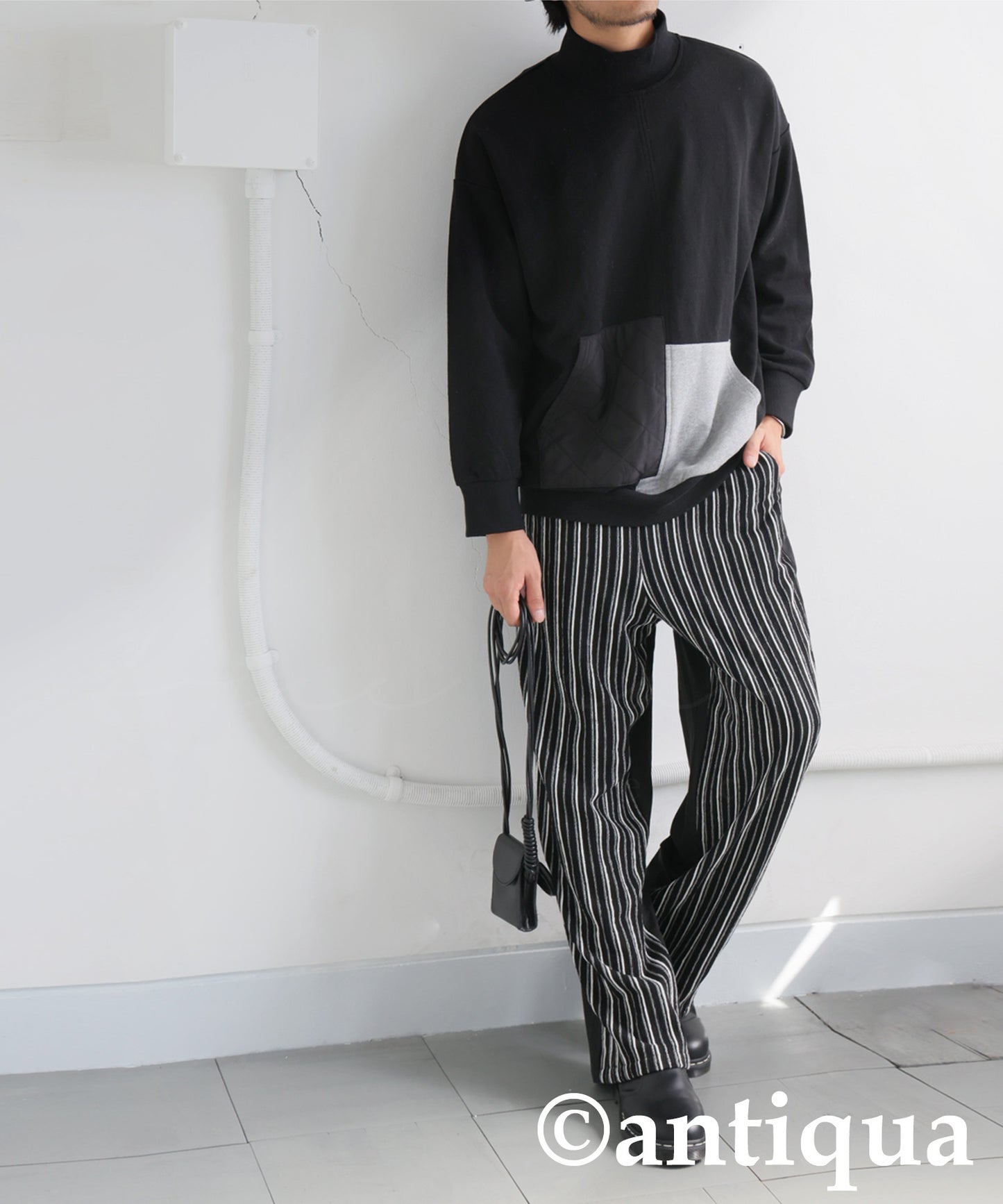 Pocket Color Scheme Tops Men's