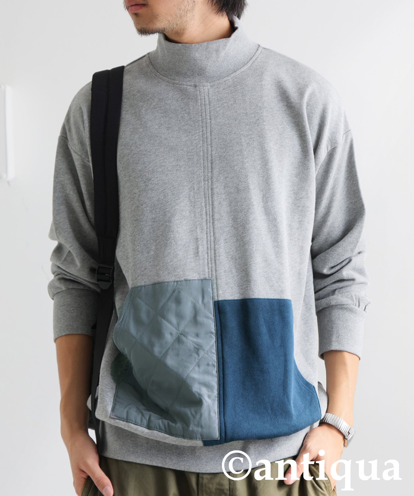Pocket Color Scheme Tops Men's