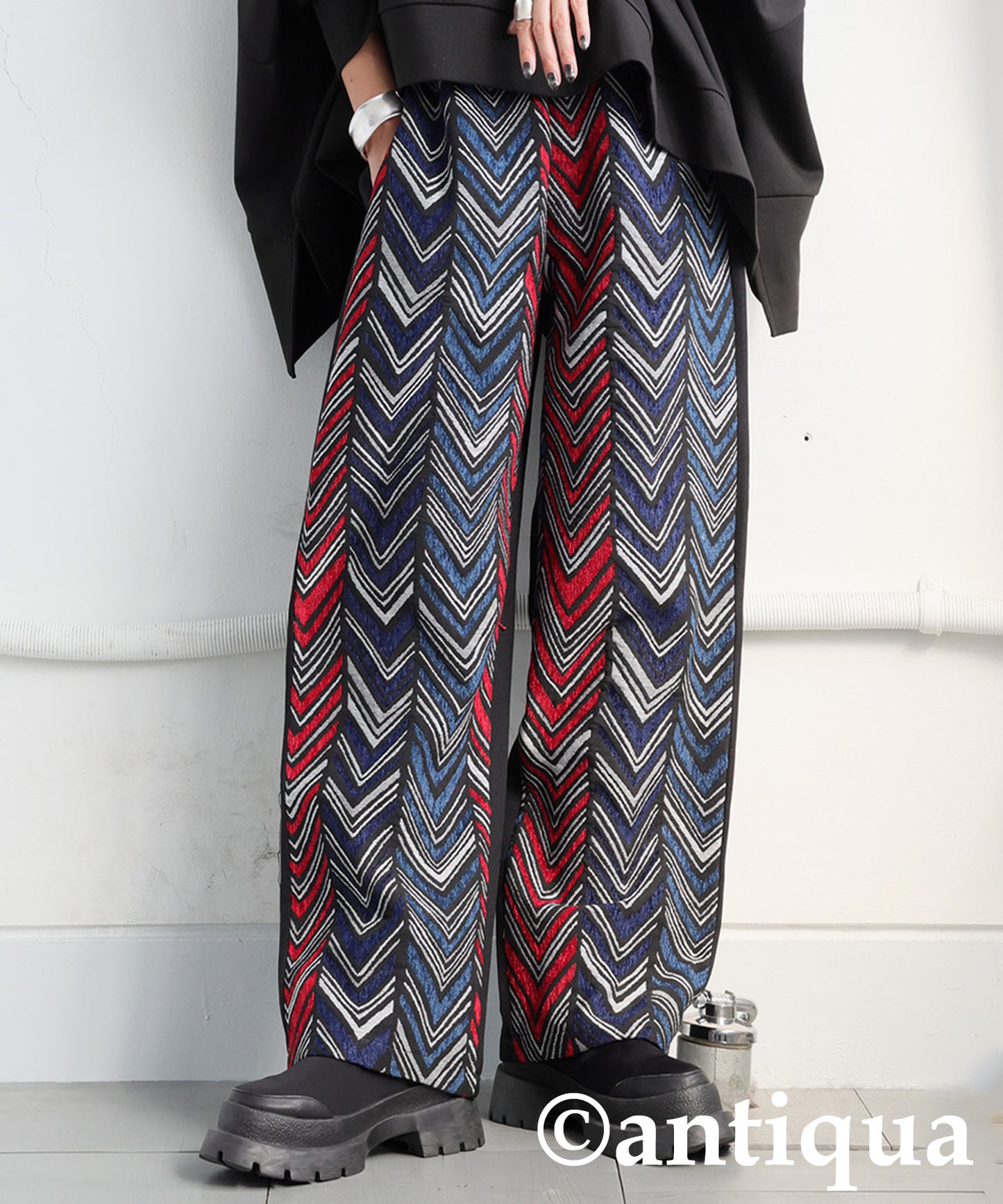 Herringbone Pattern Pants Ladies