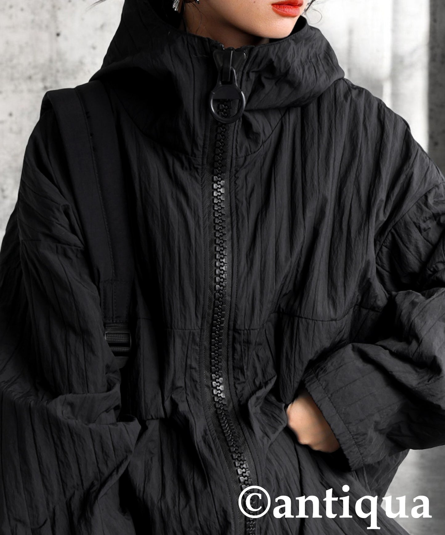 Striped Wrinkle Jacket Ladies
