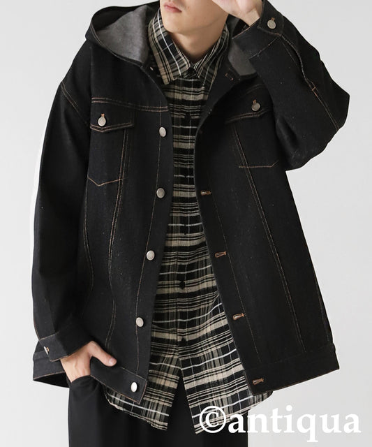 Hood Denim Jacket Men's