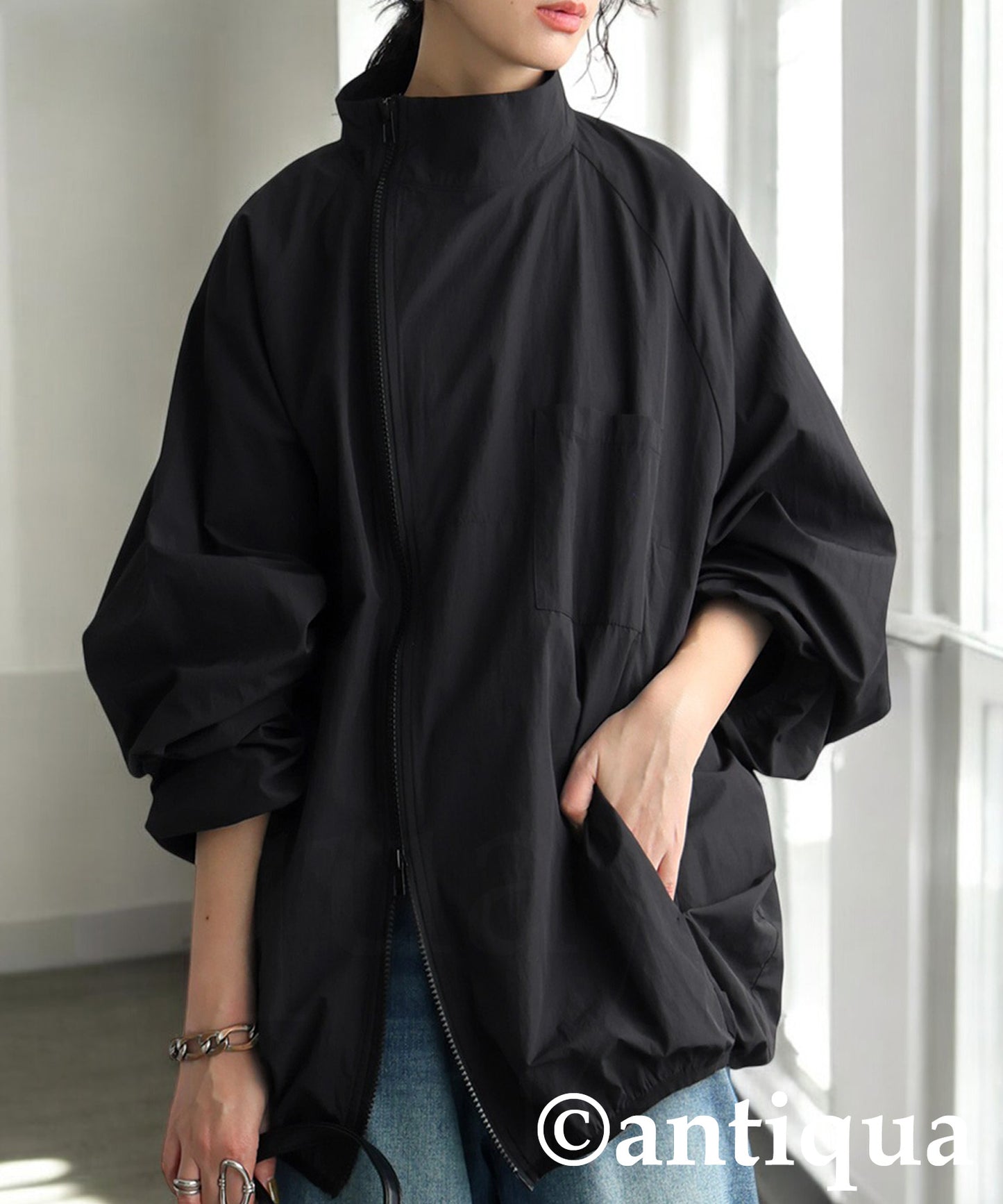 Asymmetrical Zipper Tops Ladies