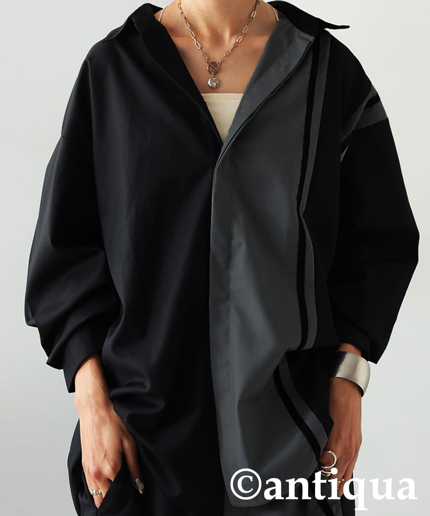 Line Collar Shirt Ladies