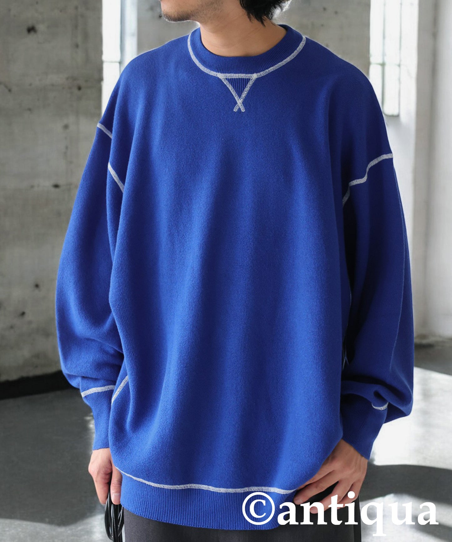 Color Stitch Knit Men's