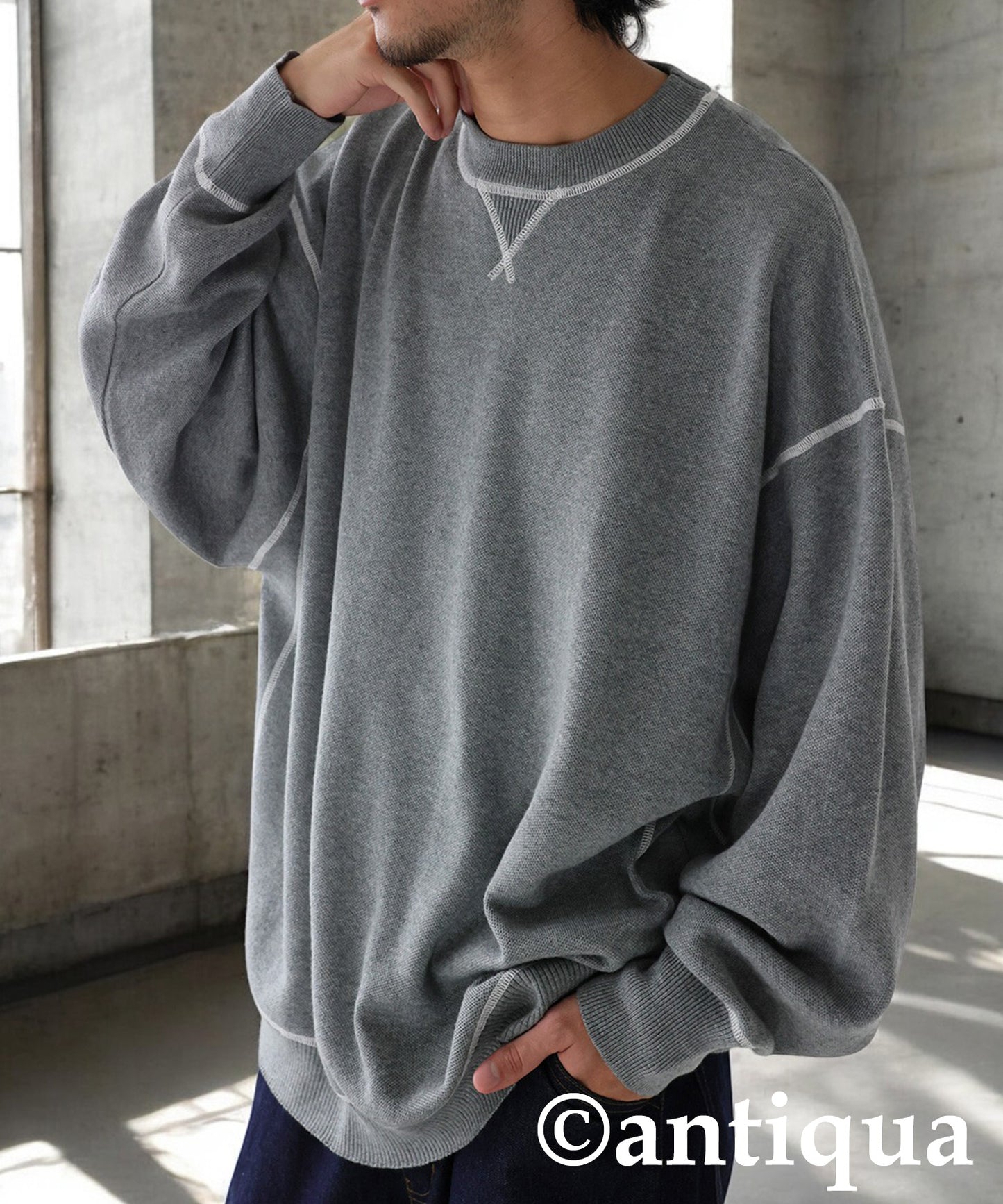 Color Stitch Knit Men's