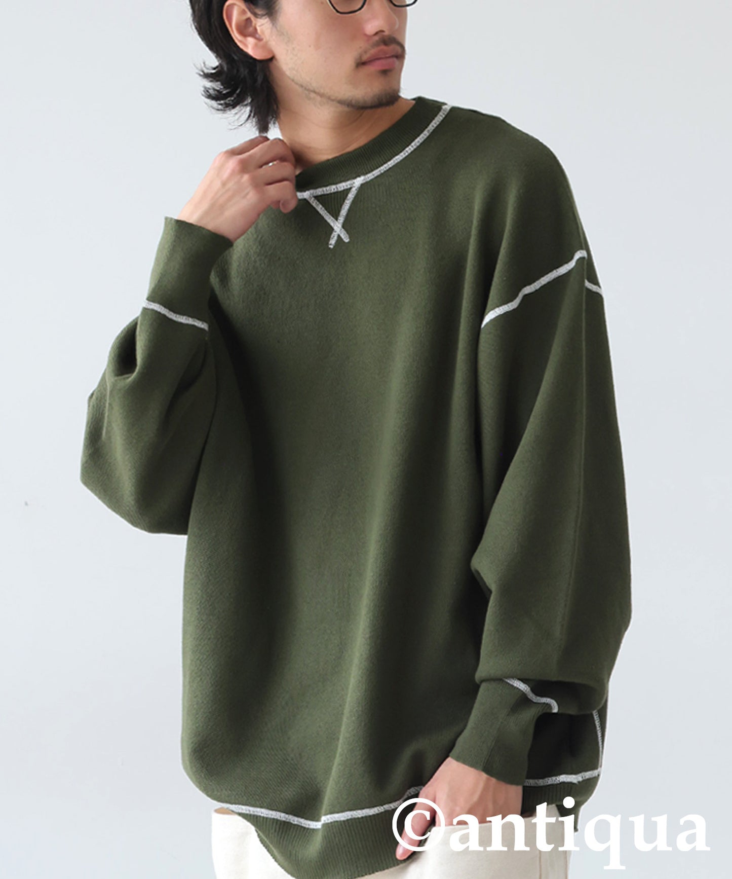 Color Stitch Knit Men's