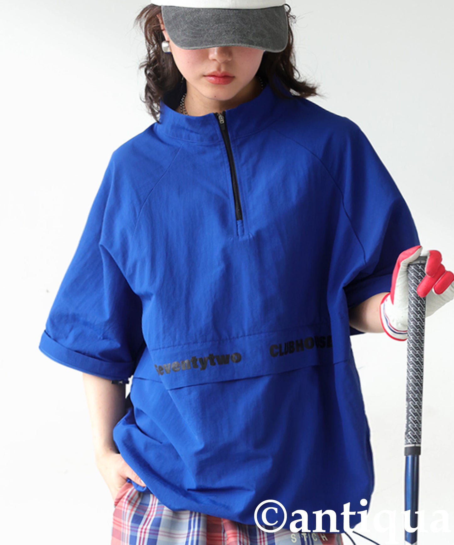 ANTIQUA GOLF×STCH 2-Way Regen Pullover Ladies