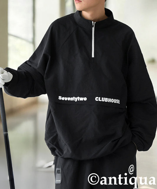 ANTIQUA GOLF×STCH Stand-Up Neck 2-Way Top Men's