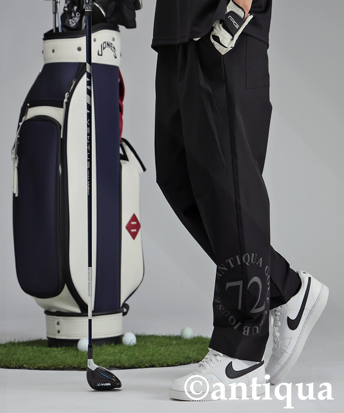 ANTIQUA GOLF×STCH Color-Coordinated Logo Pants Ladies