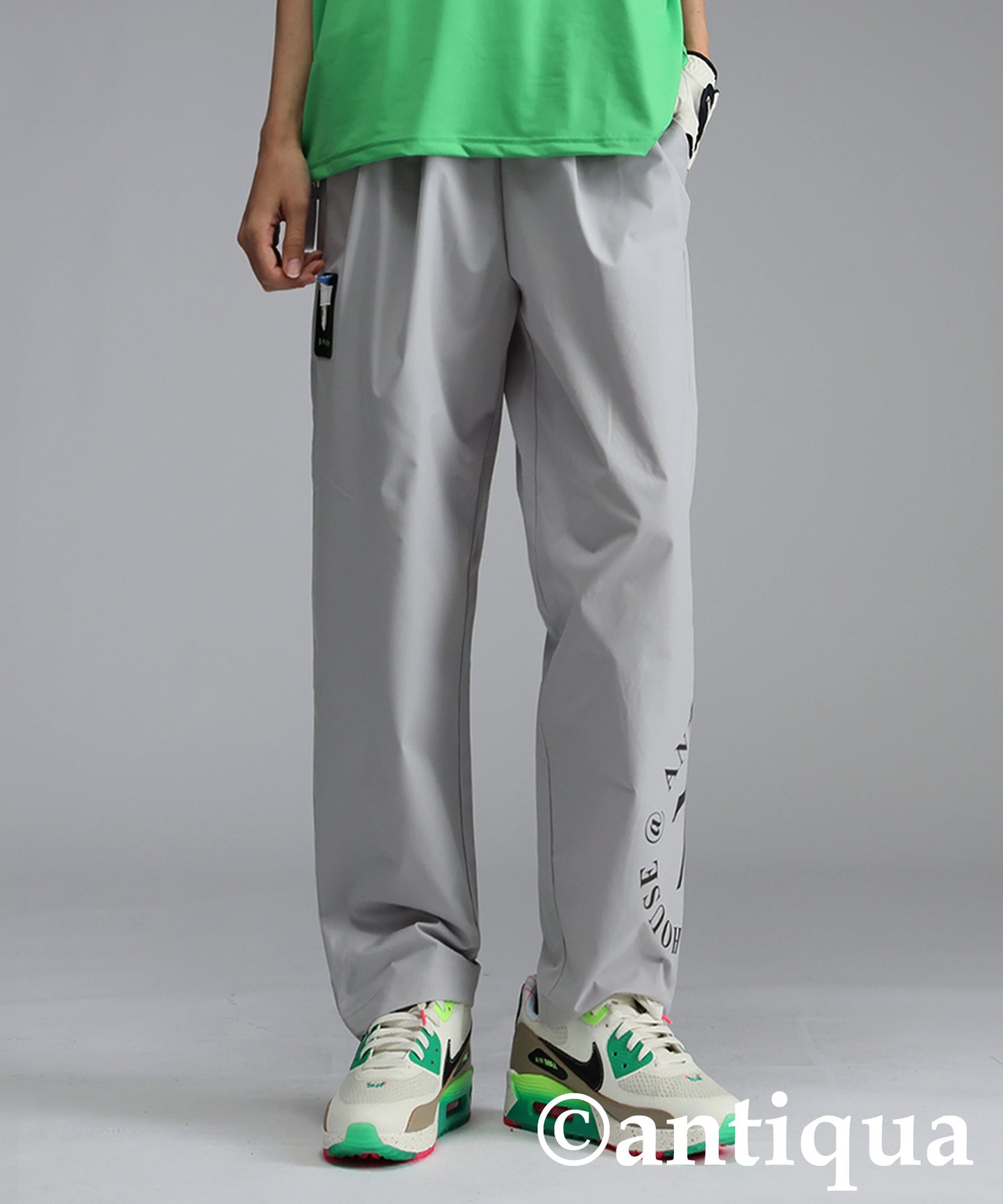 ANTIQUA GOLF×STCH Color-Coordinated Logo Pants Ladies