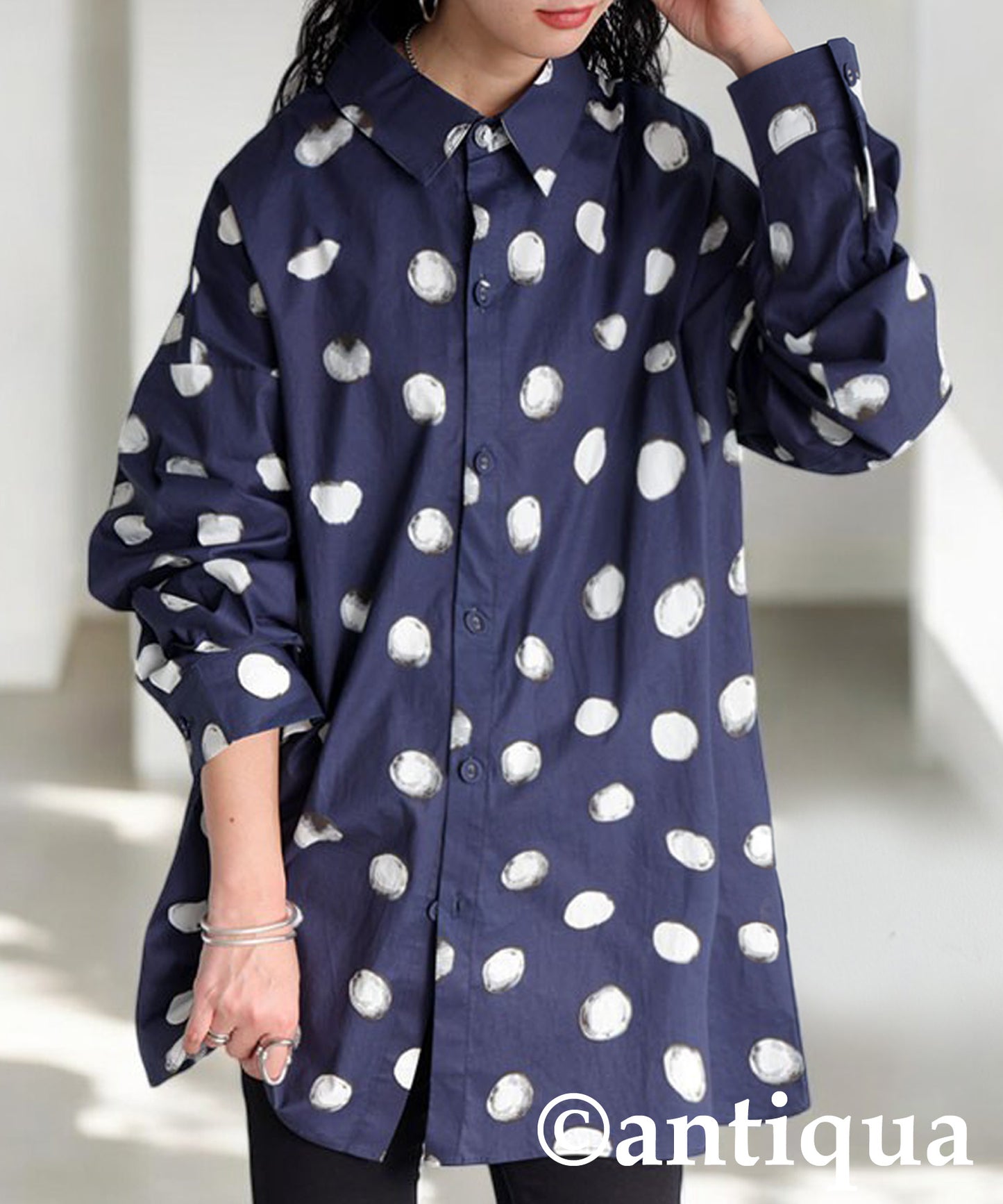 Dot Pattern Shirt Ladies