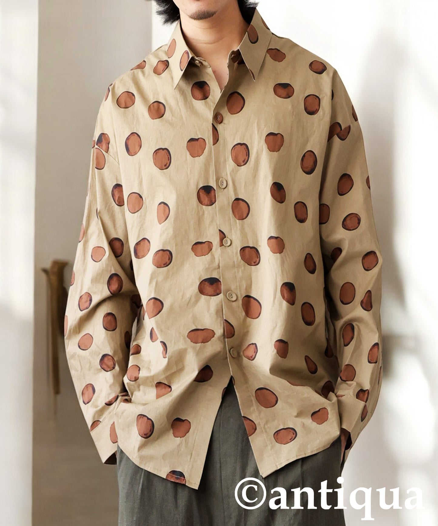 Dot Pattern Shirt Men's