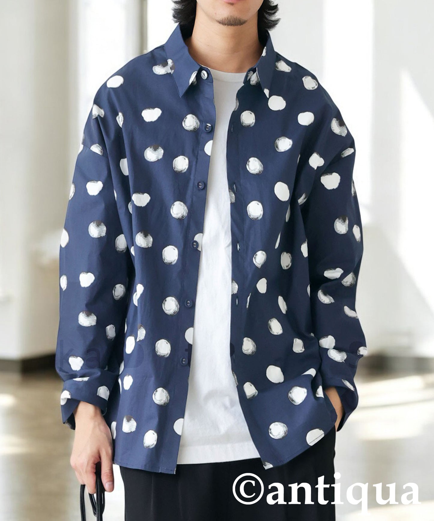 Dot Pattern Shirt Men's